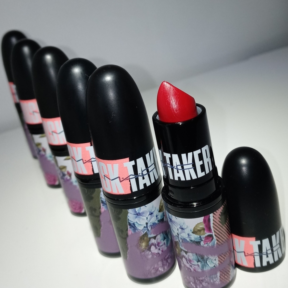 3X MAC COSMETICS. Risk Taker, color: Ruby Woo. NEW! Retail: $30. Amazing deal!